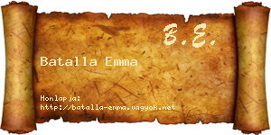 Batalla Emma névjegykártya